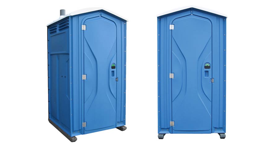 Long-term porta potty units on site in Superior, Wisconsin
